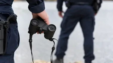 Policjantki nad wodą w Rogoźniku ostrzegały przed chwilą nieuwagi