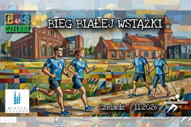 Grafika promocyjna wydarzenia 6. Bieg Białej Wstążki