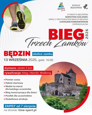 Bieg Trzech Zamków – Będzin: termin i atrakcje