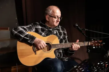 Grafika promocyjna wydarzenia Marek Biniek – Krajobraz z człowiekiem! Koncert w Będzinie