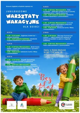 Grafika promocyjna wydarzenia Ptaki w sztuce ludowej - kreatywne warsztaty w muzeum
