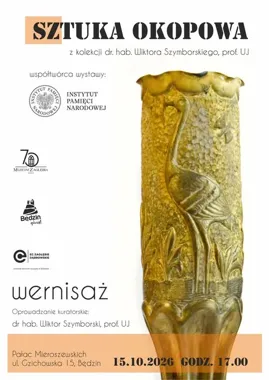 Grafika promocyjna wydarzenia Wernisaż wystawy „Sztuka okopowa”
