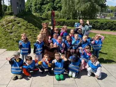 Kosmos w bibliotece Będzina - przedszkolaki ruszyły w lot bez rakiety