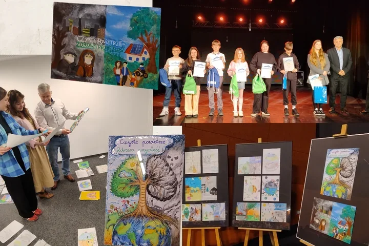 Smog na dziecięcych rysunkach zamienił się w konkursowe podium