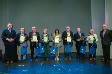 Sołtysi powiatu będzińskiego świętowali w Teatrze Dzieci Zagłębia