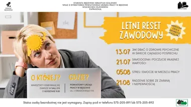 W Będzinie rusza letni reset zawodowy. Czas na oddech i odporność
