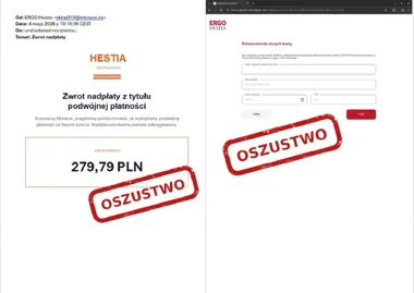 Fałszywy zwrot składki. Oszuści liczą na pośpiech i nieuwagę