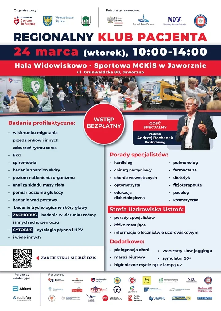 Bezpłatne badania i porady medyczne w Regionalnym Klubie Pacjenta – przystanek w Jaworznie