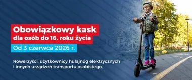 Kaski obowiązkowe dla dzieci na rowerach i hulajnogach. Rodzice zapłacą mandat do 100 zł