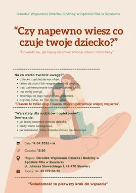 W Siewierzu ruszają warsztaty o emocjach i depresji u dzieci